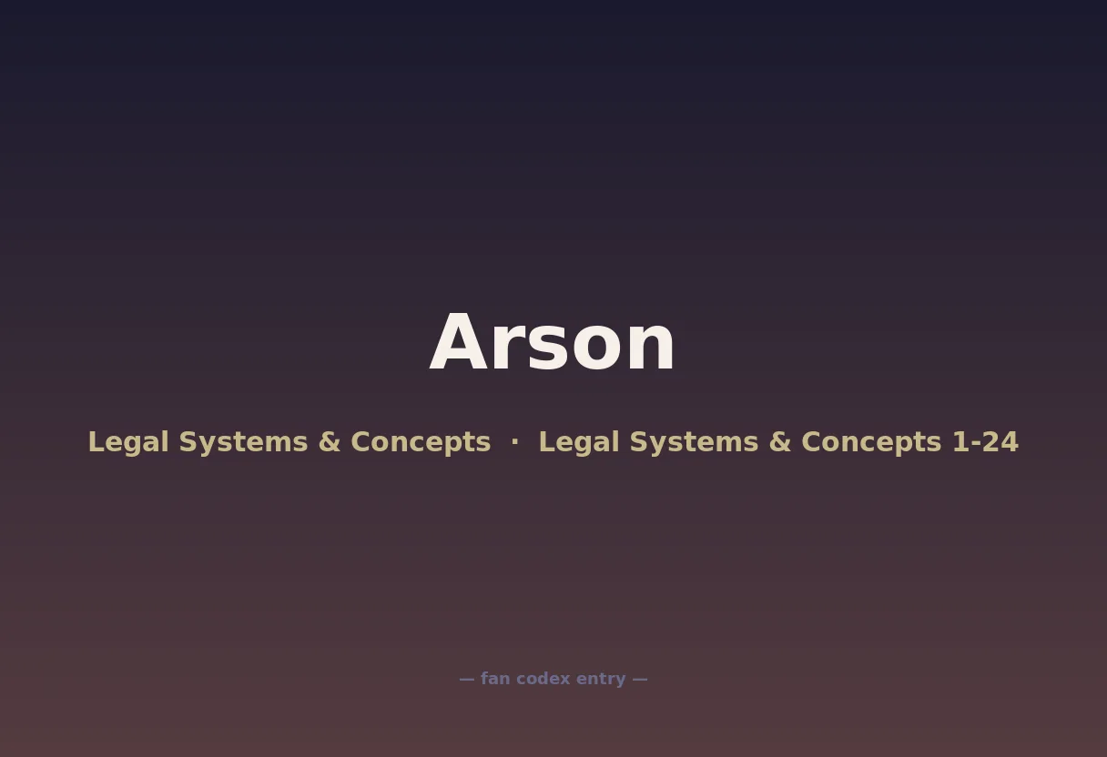 Arson