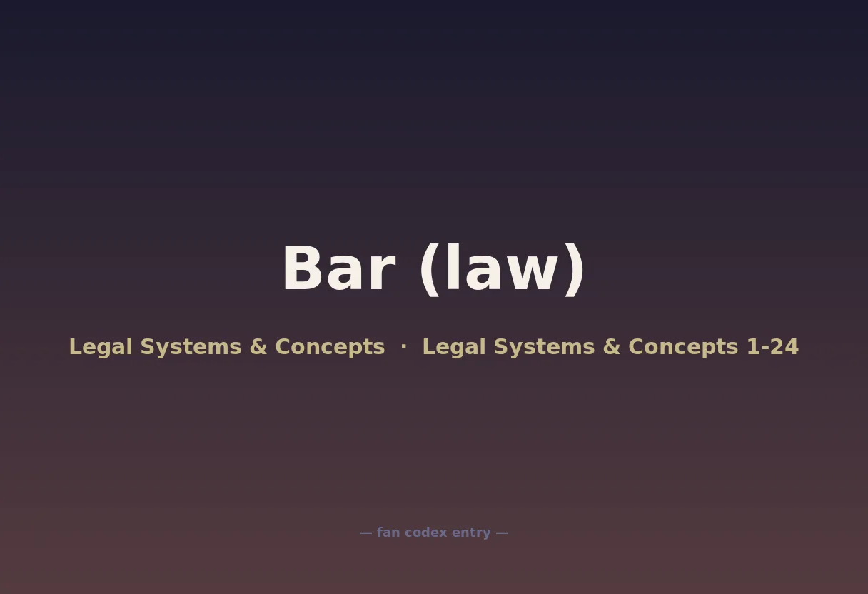 Bar (law)