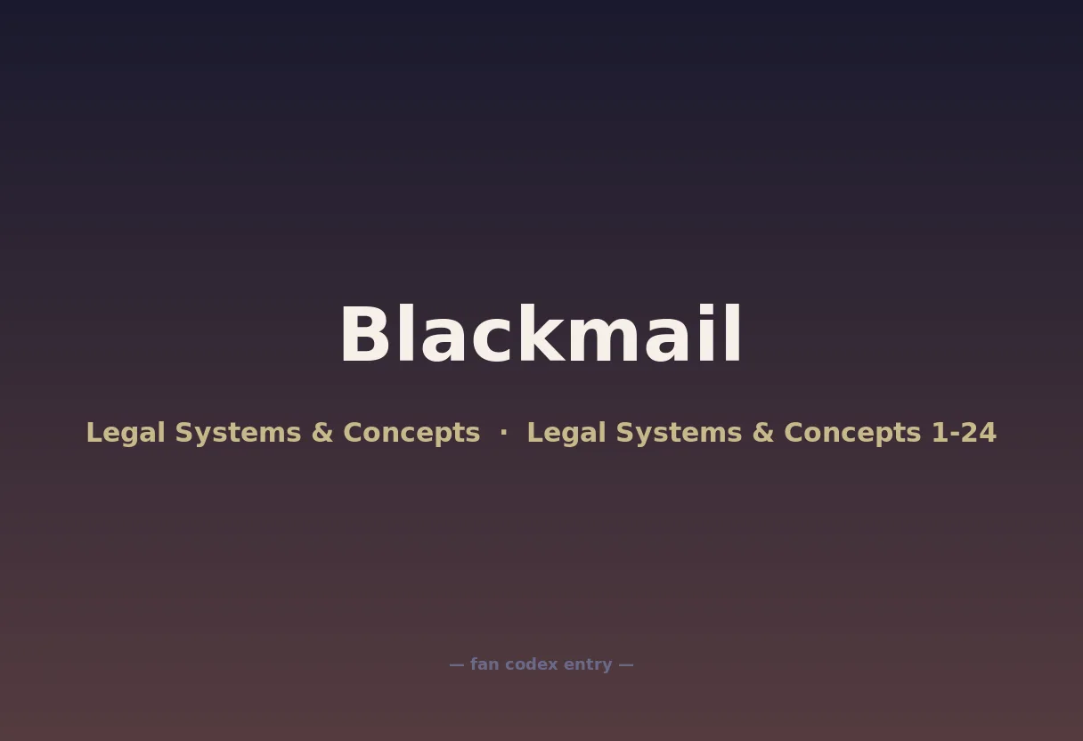 Blackmail