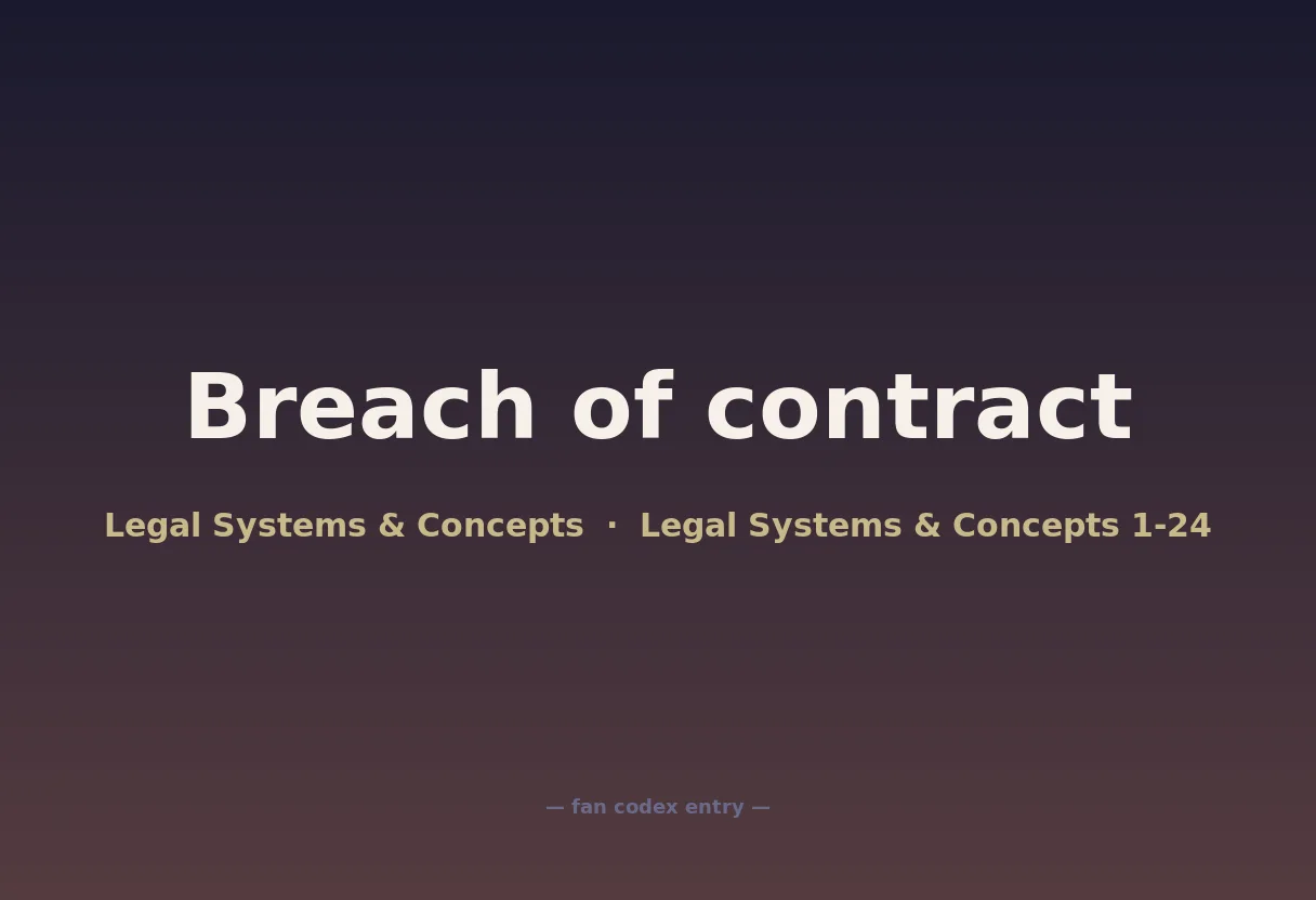 Breach of contract