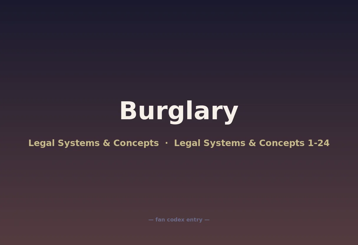 Burglary