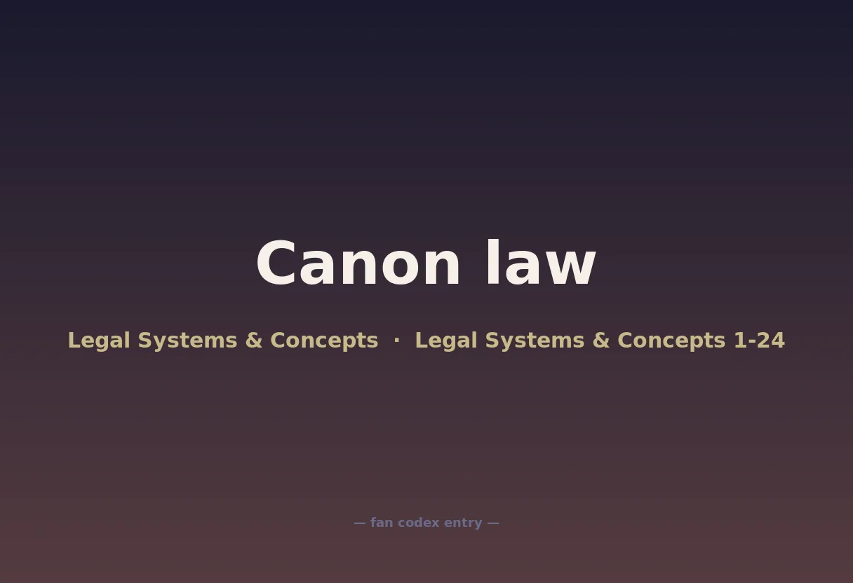 Canon law
