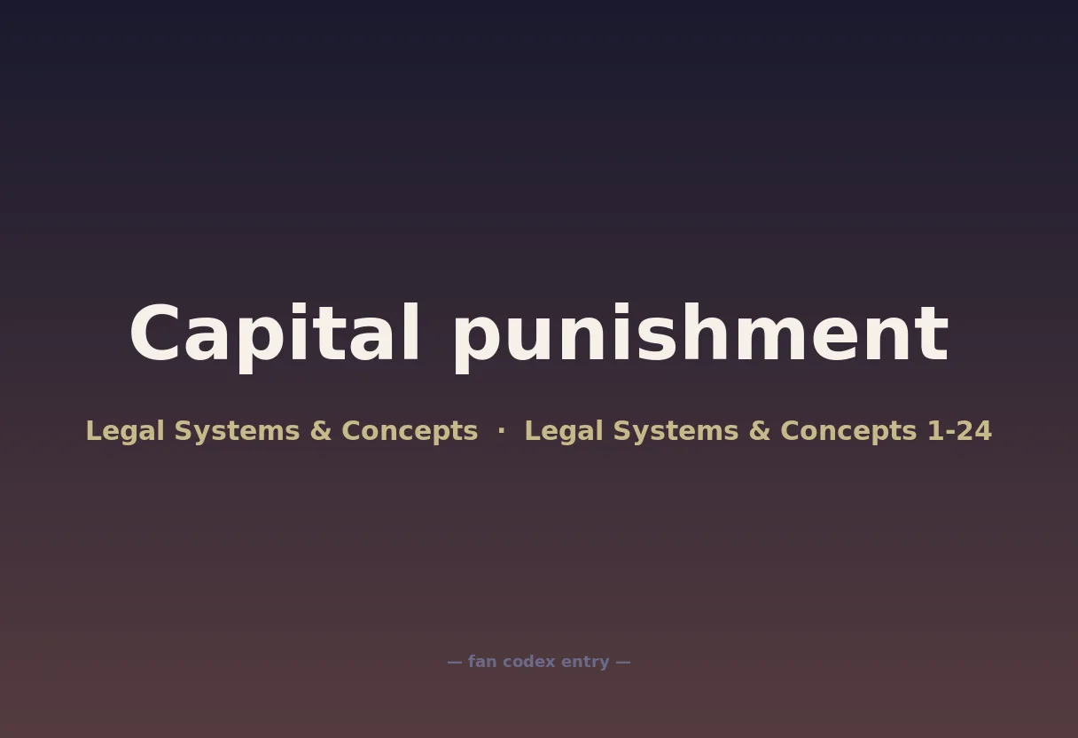 Capital punishment