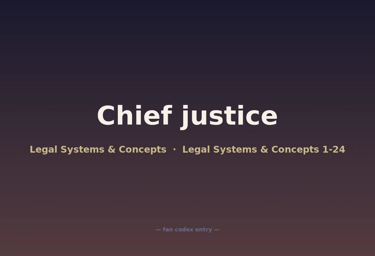 Chief justice