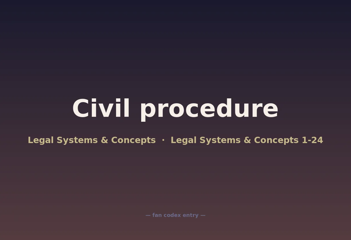 Civil procedure