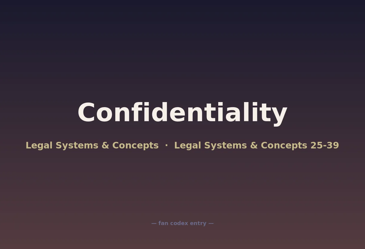 Confidentiality