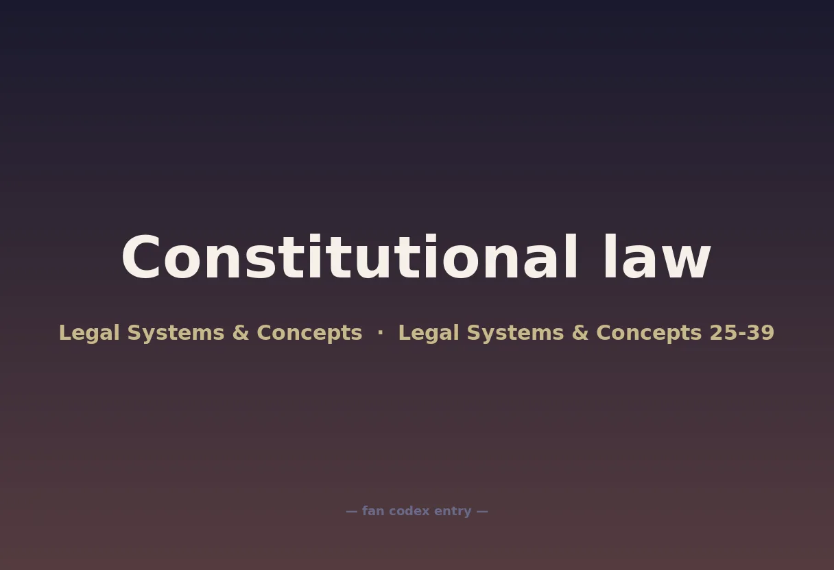 Constitutional law
