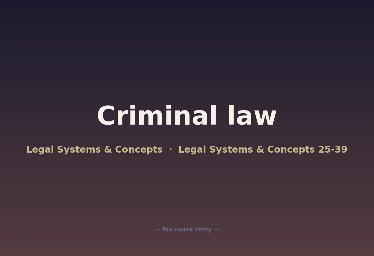 Criminal law